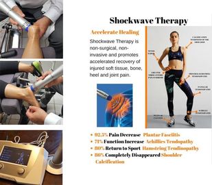 Physiotherapy Equipments ESWT Shockwave Therapy Machine 22Hz Frequency Knee Pain Relief